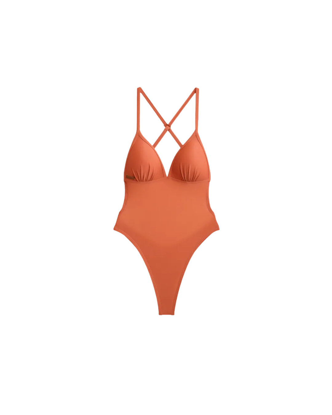 ▲Muiiswim UPVEW美胸連身款  海鷗丁連身比基尼 焦糖橙棕