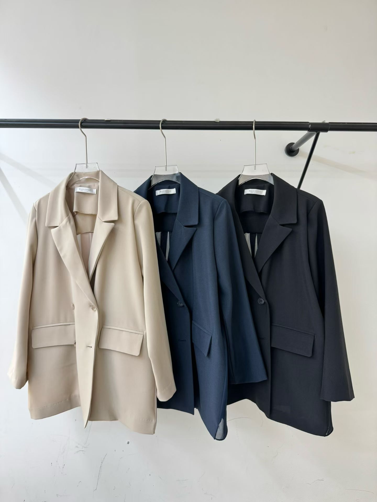 MG6023 後背薄紗西裝外套