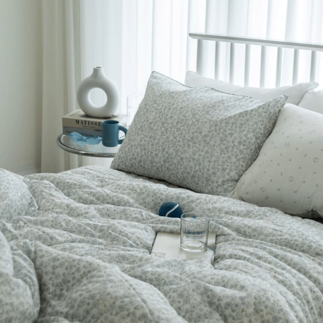 [韓國棉被] 莫代爾棉｜比熊犬小花 四季被 2色（關鍵字：GJ9）