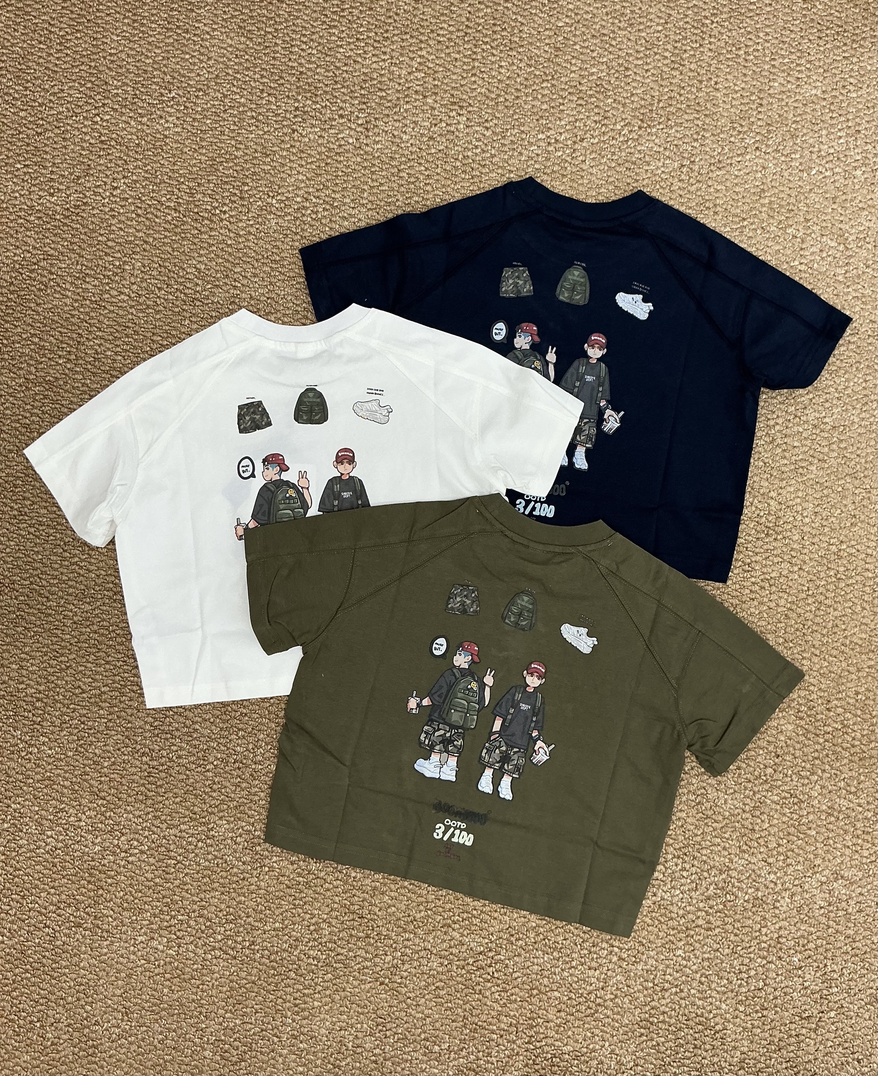 A04709設計師品牌人物印花上衣