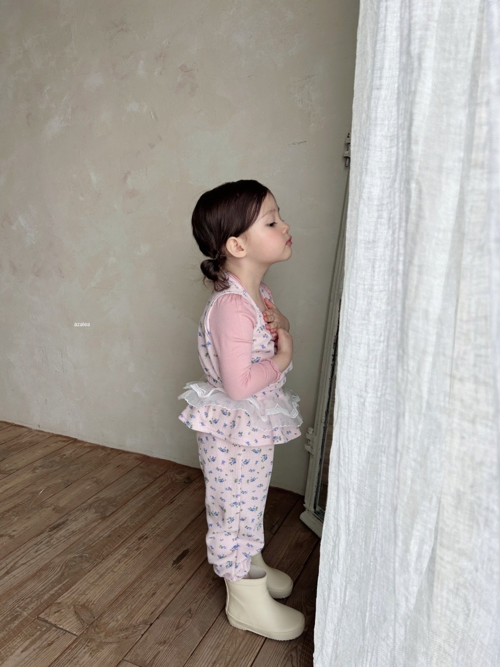 正韓夏azalea 兩色碎花疊穿背心