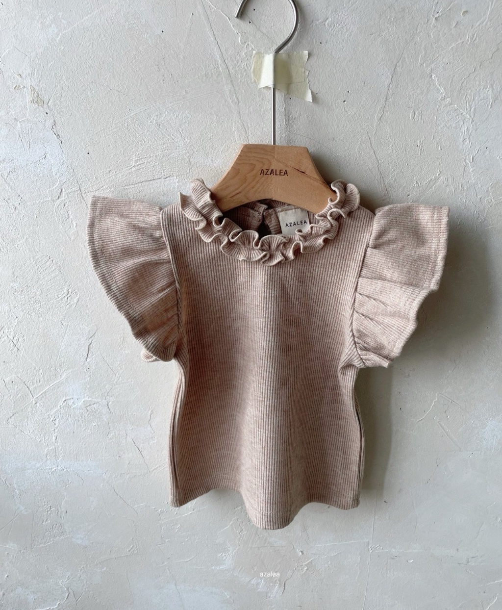 正韓夏azalea 三色飛袖捲捲上衣