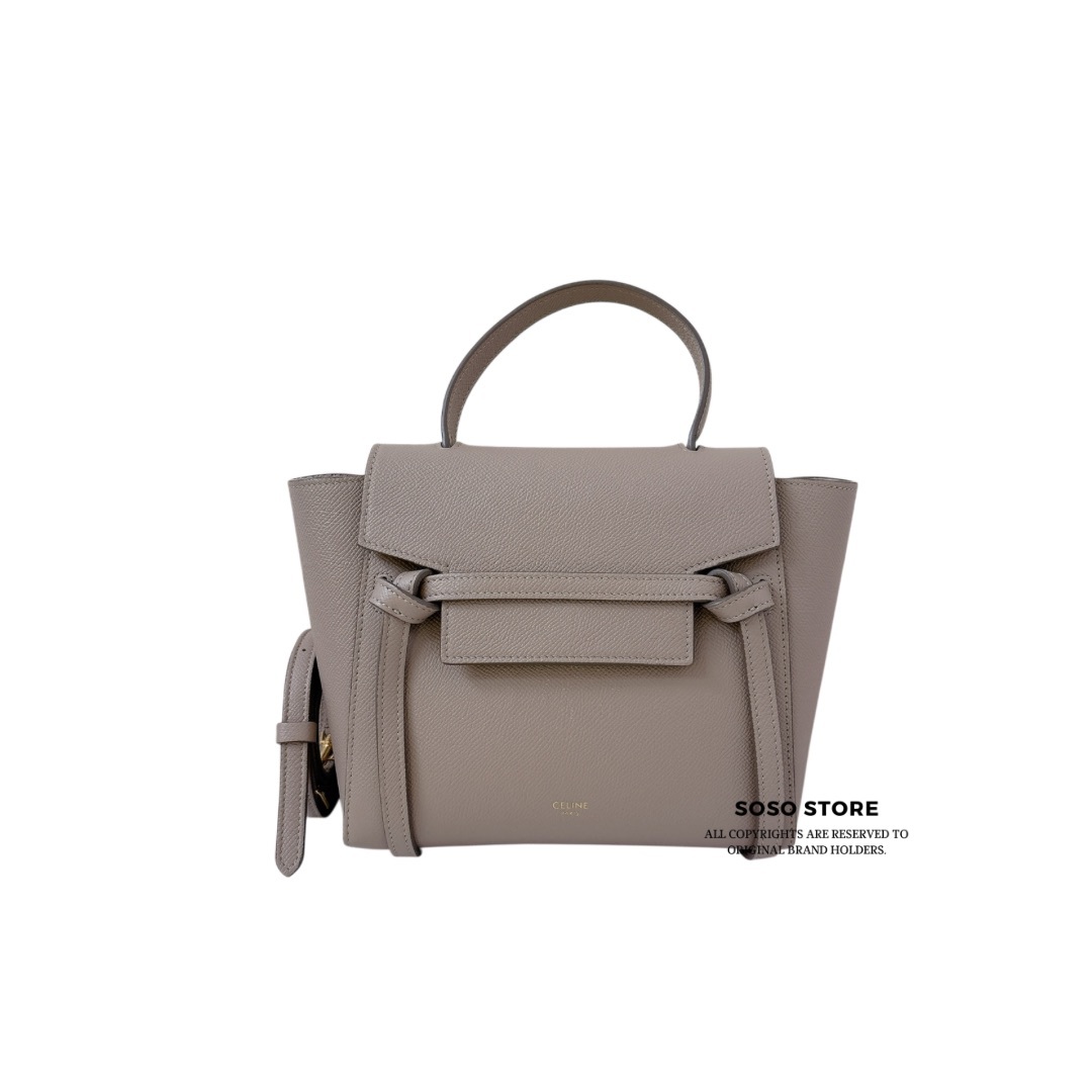 Celine Nano Belt Bag - Light Taupe / GHW