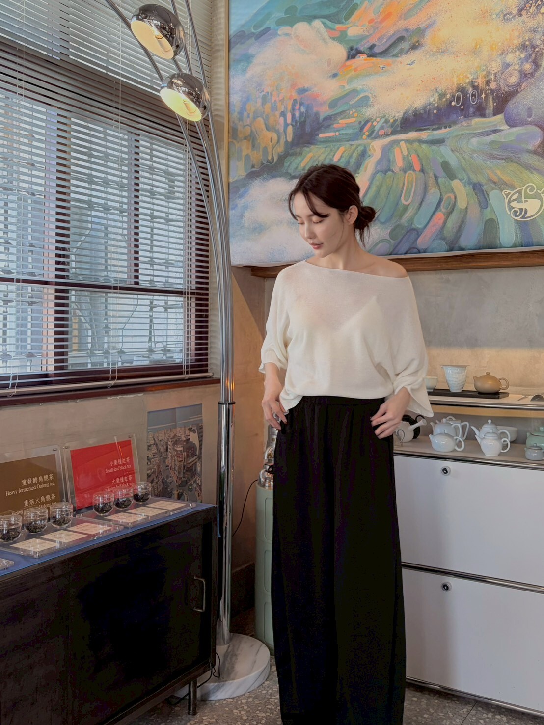 涼紗連袖上衣2520Y01