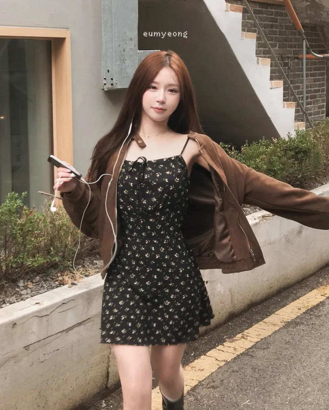 【5.4 截單！首批優惠預訂】必搶$99！韓國碎花吊帶綁繩連身裙（3色）