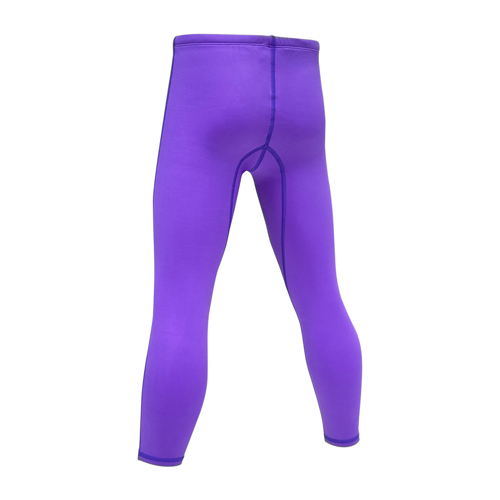 1mm 兒童四向拉伸抓毛游泳保暖褲子 - 紫