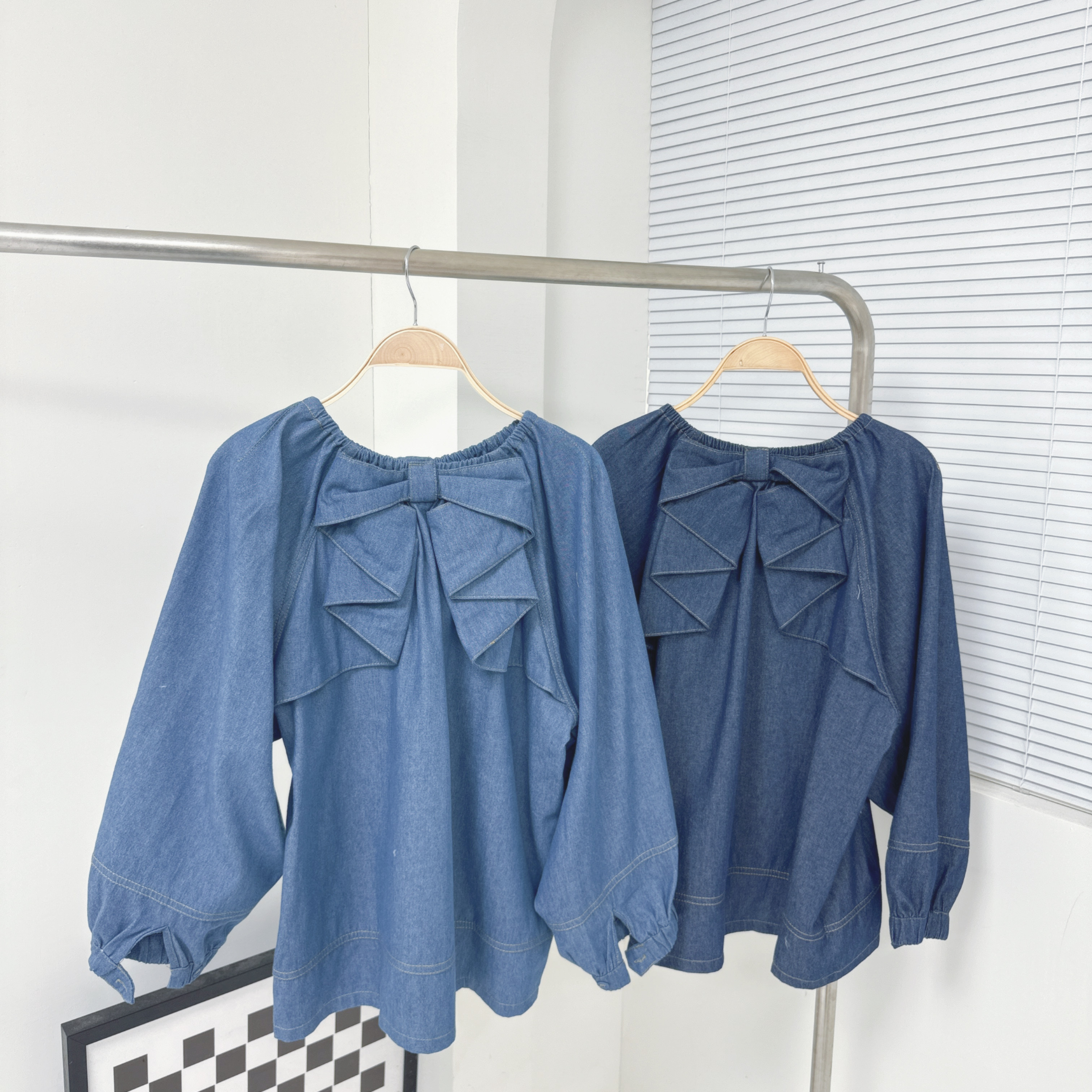 【廠家制】後蝴蝶結牛仔TOP (H5-H6)