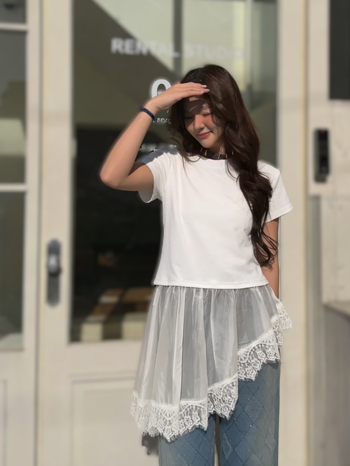 TOP#8502 🤍下身Saver Tee