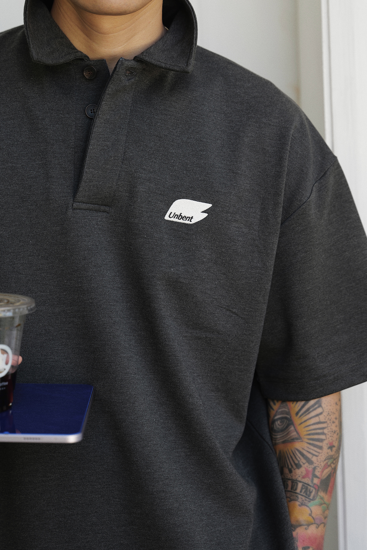 Unbent 26 S/S 混紡羅馬布休閒polo短袖