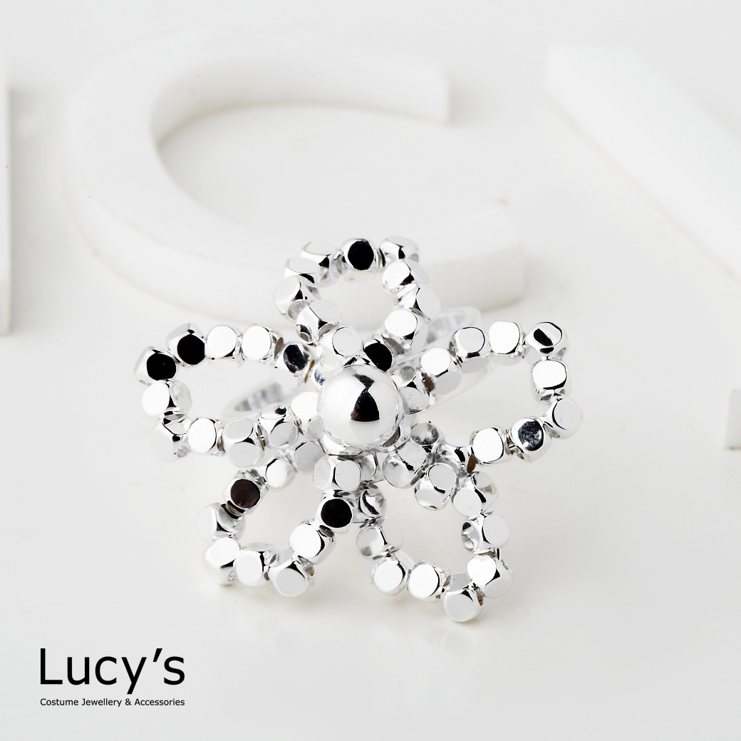 綻放花語 開口戒 (125692)