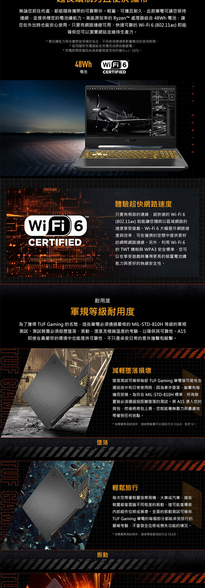 FA506NCQ-0032B170H軍規測試