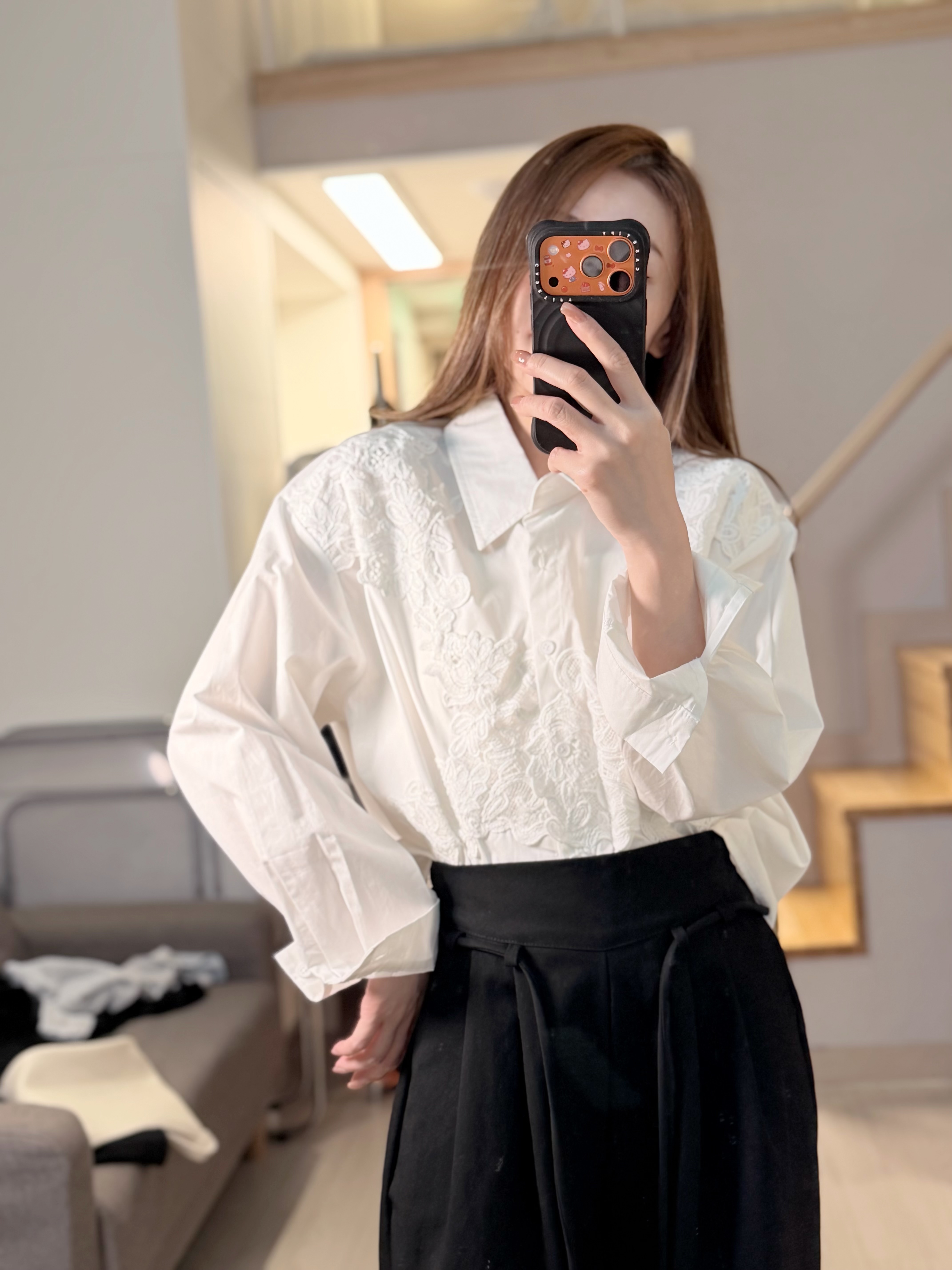 TOP#8535 🤍婚紗手藝刺繡恤衫