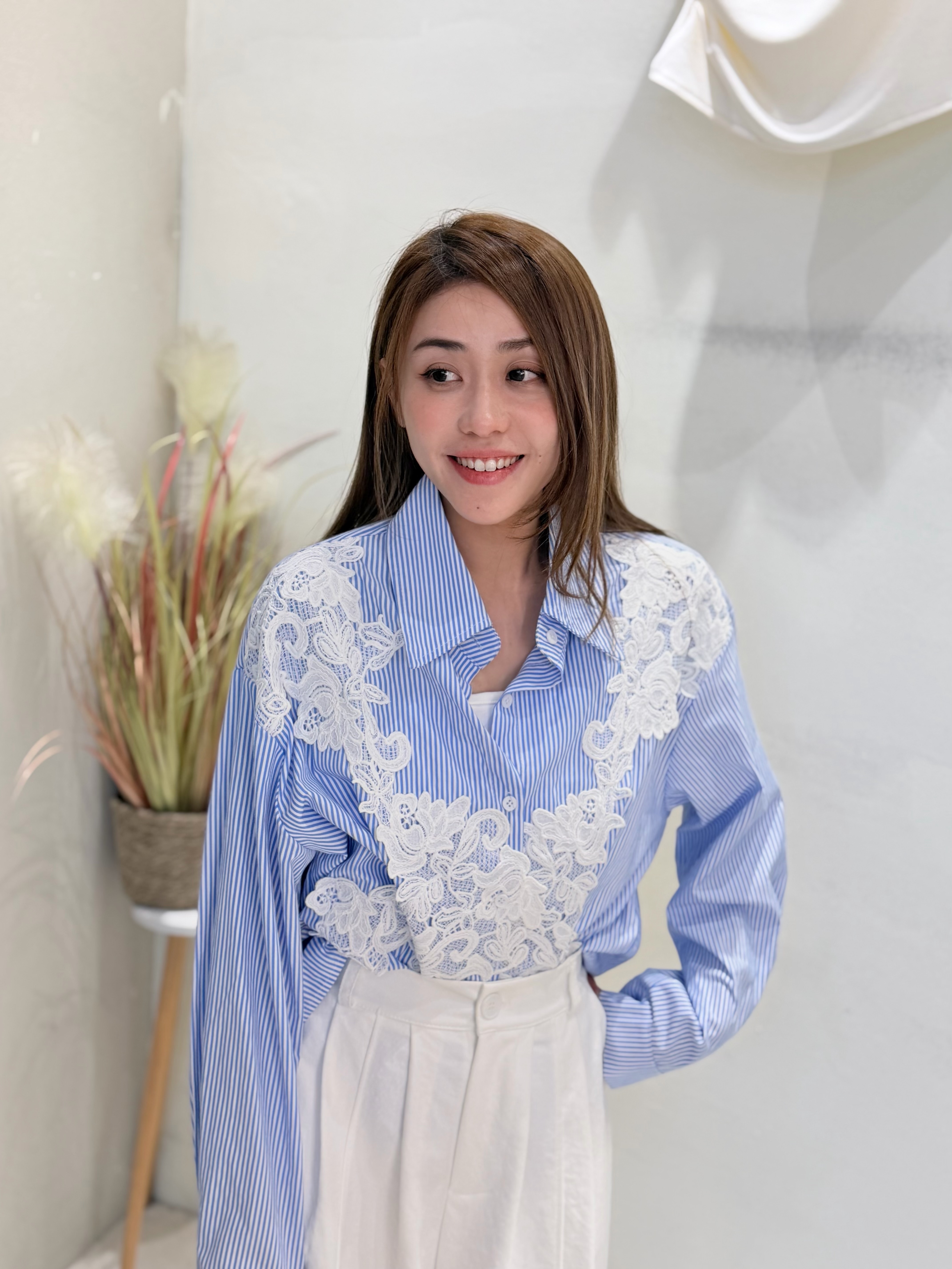 TOP#8535 🤍婚紗手藝刺繡恤衫