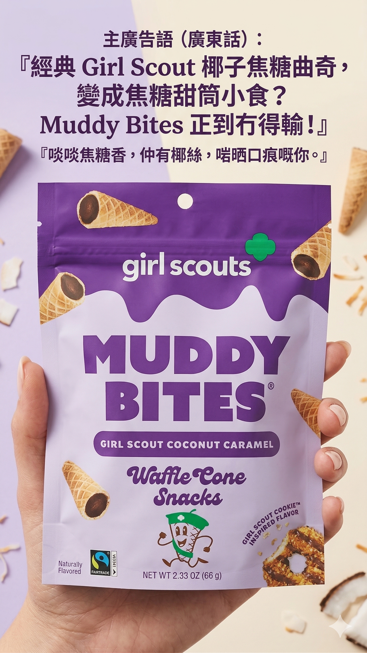 【直播】LX031998 Muddy Bites Girl Scouts 焦糖夾心甜筒
