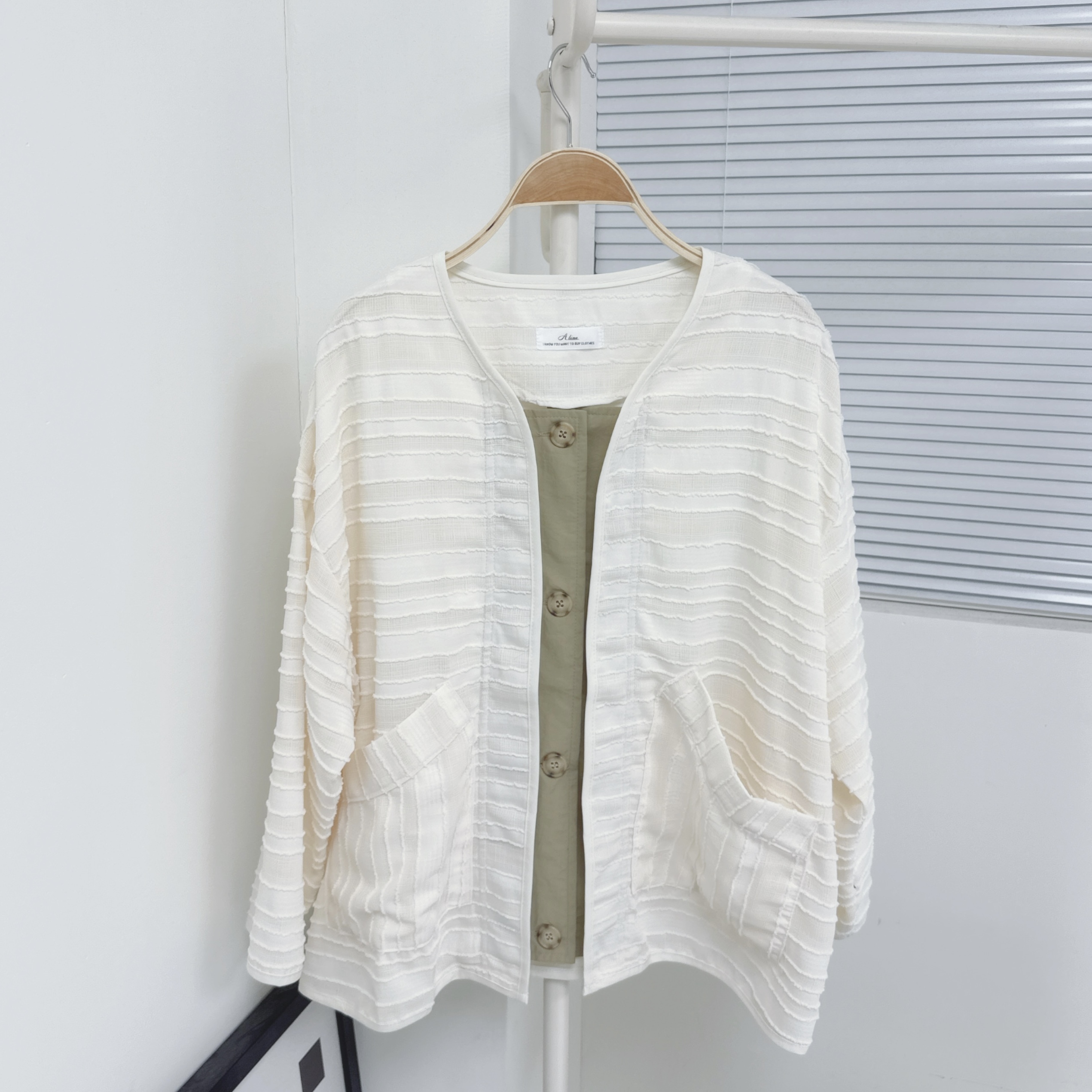 【廠家制】橫間SOSO長袖薄外套 (H31-H32)