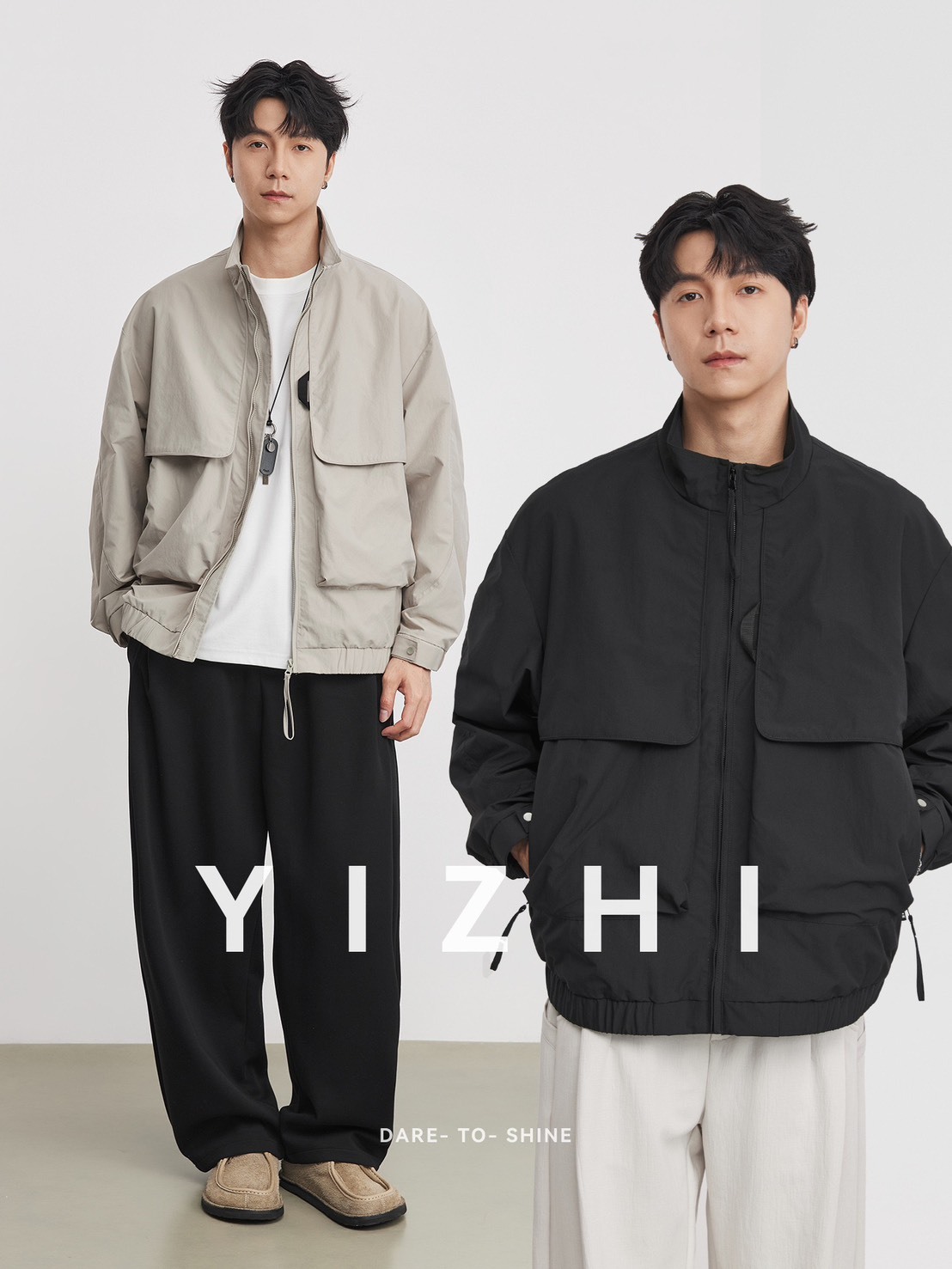 No.4159 男款日系雙口袋工裝夾克