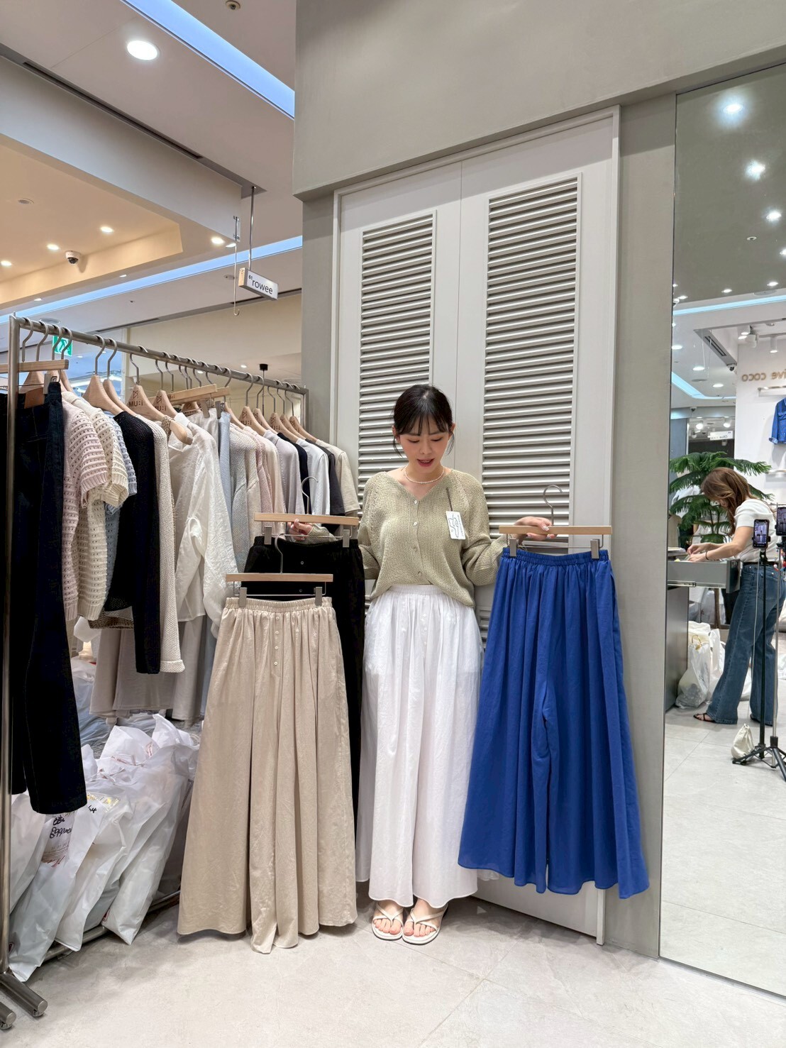 MU6042 全橡筋壓褶棉質寬鬆休閑褲