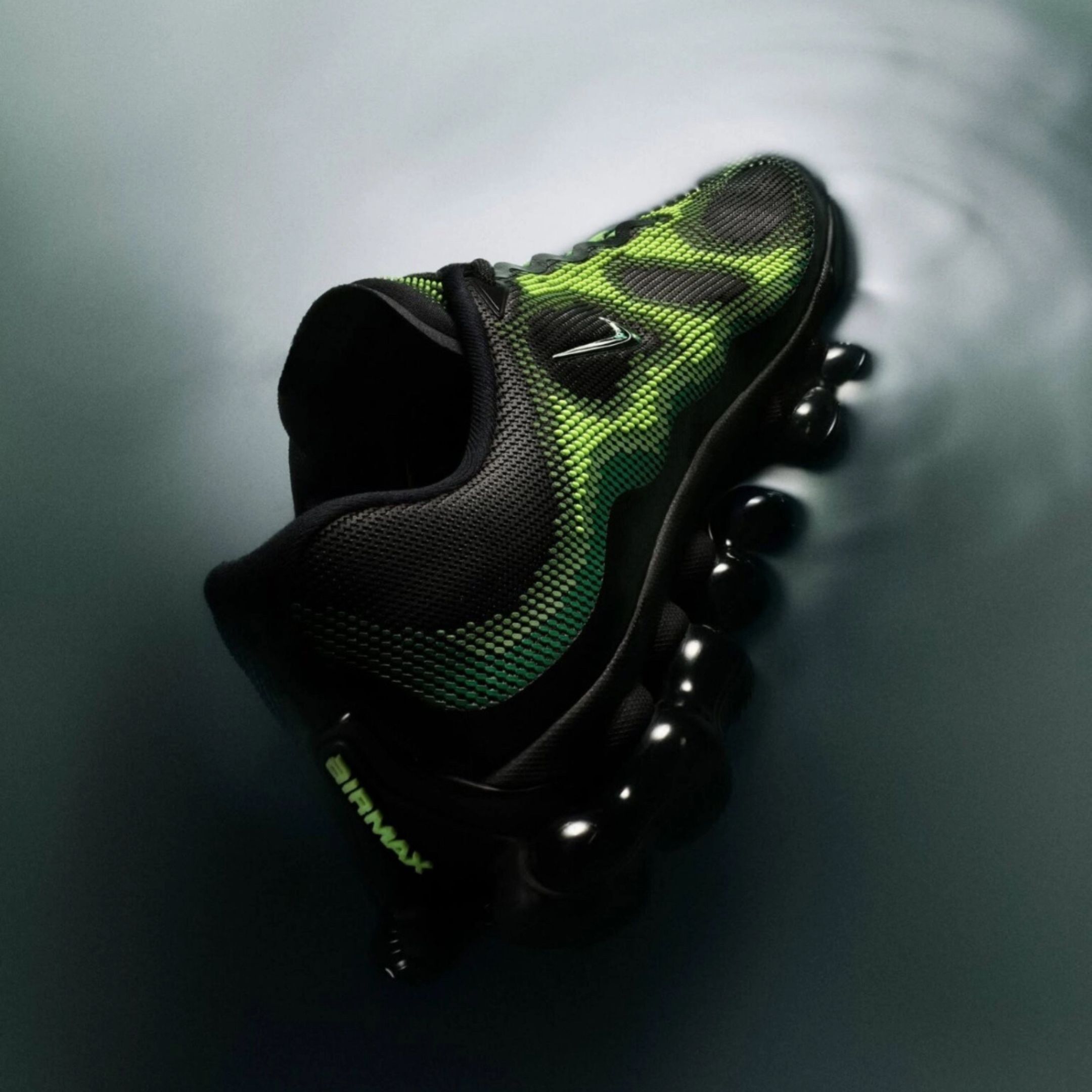 NICEDAY 代購 Nike Air Liquid Max 箭毒蛙 綠 黑綠 氣墊 黑 IQ7634-001