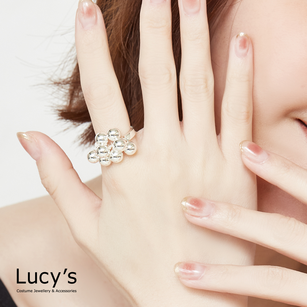 泡泡串珠 開口戒 (125802)