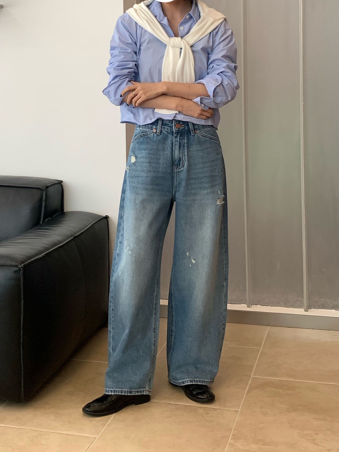 No.2359 早春水洗復古牛仔褲