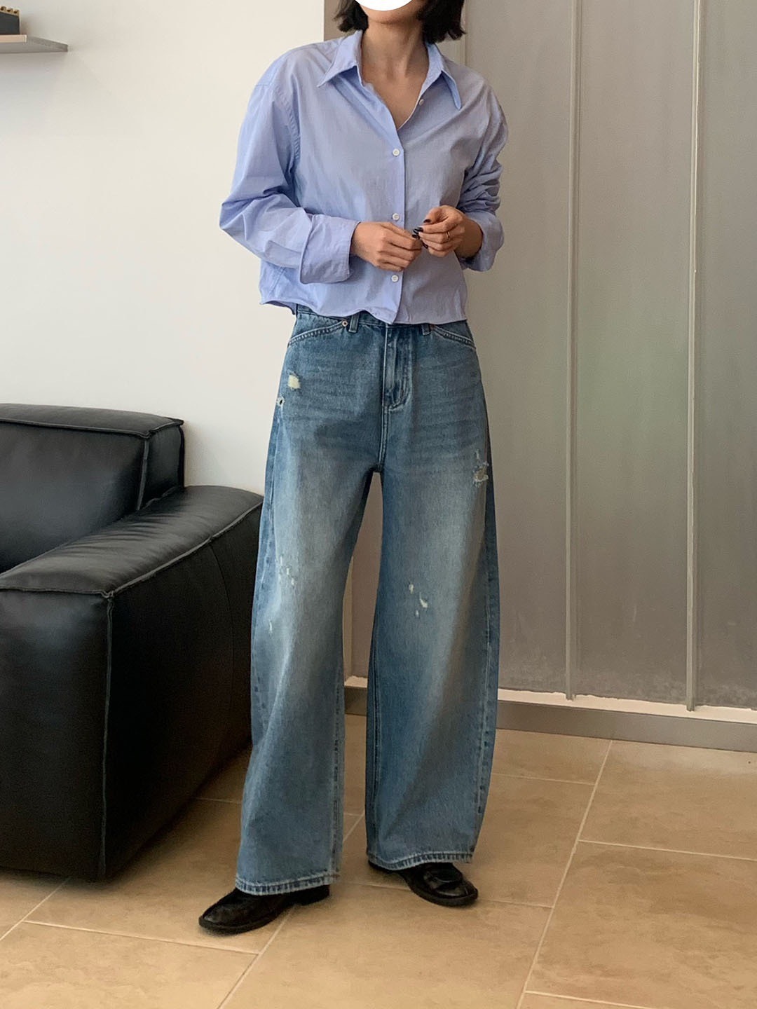 No.2359 早春水洗復古牛仔褲