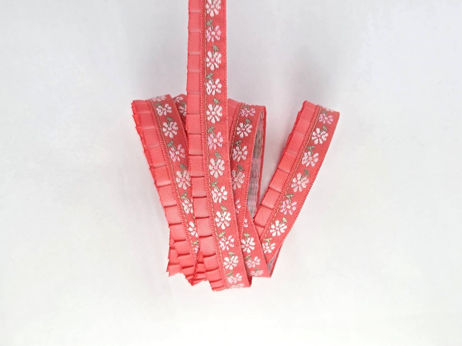 折紋緞邊瑪格麗特提花/12mm