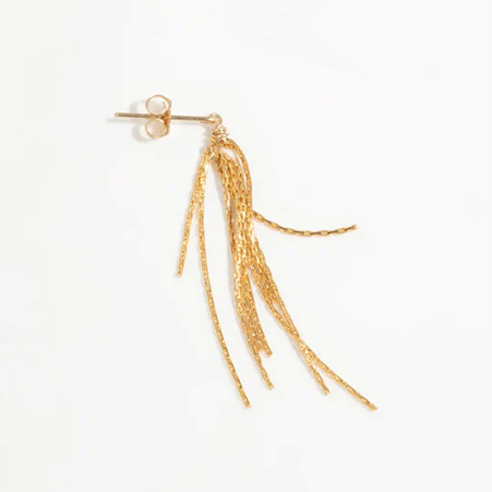 1YA0326-182 [YAY PARIS] Leila Flea Earrings Laminated Gold #300frpo100 (EU)