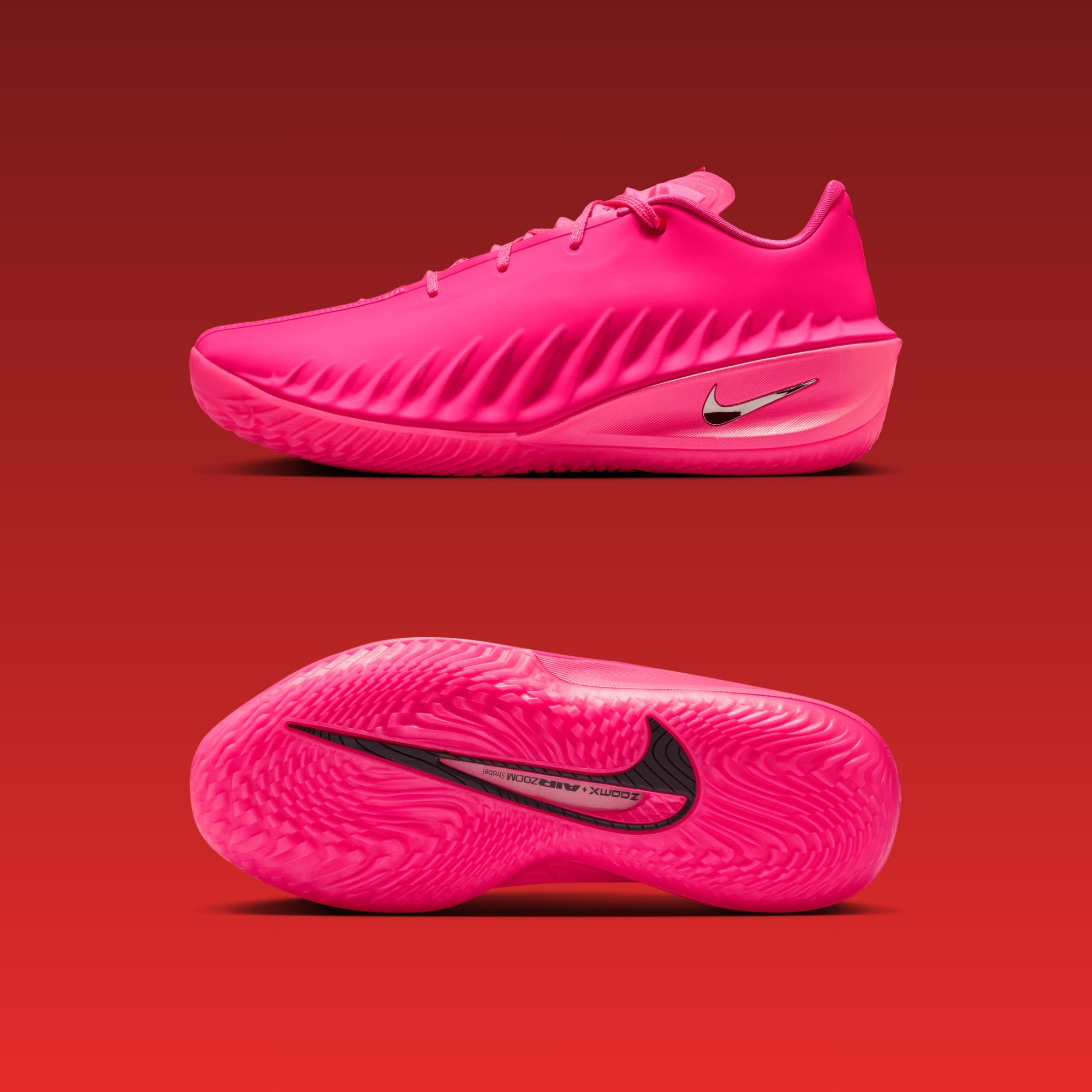 Nike G.T. Cut 4 "Kay Yow" 乳癌 粉紅 桃紅 芭比粉 反光 亮面 實戰籃球鞋 IO8117-600