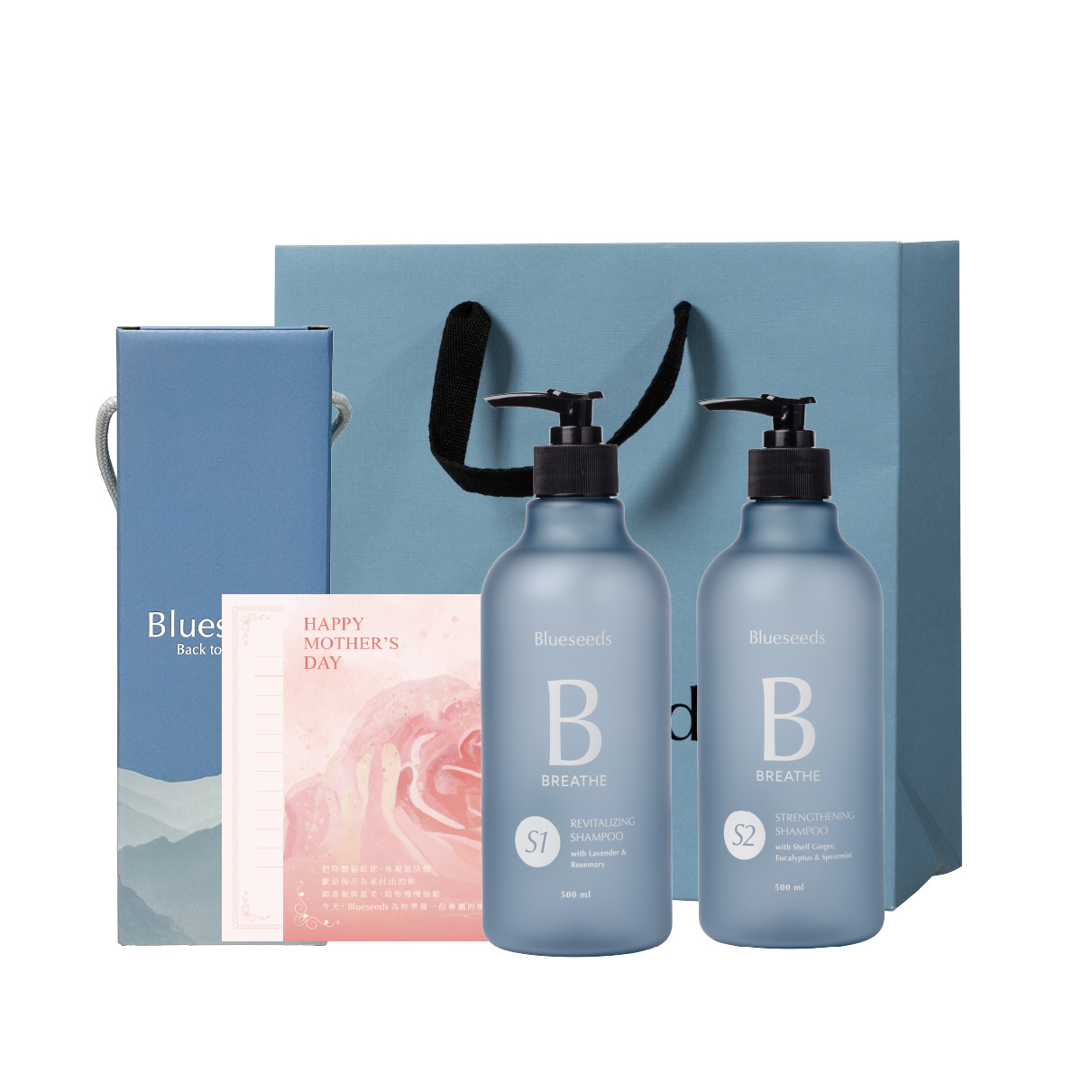 【豐盈強健組】S1薰衣草迷迭香豐盈洗髮露500ml+S2月桃尤加利薄荷強健洗髮露500ml