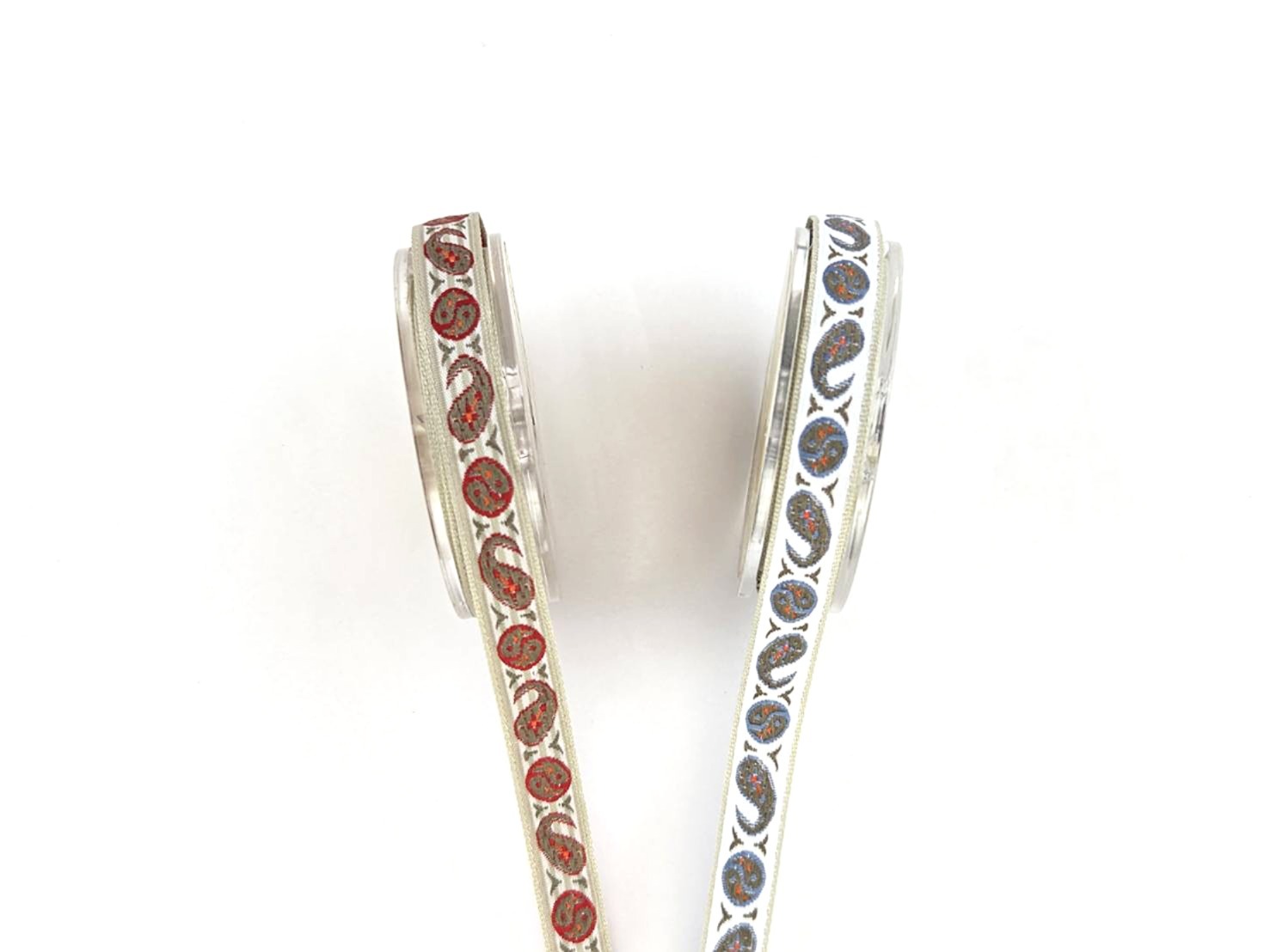 19世界貴族花紋_10mm提花刺繡緞帶