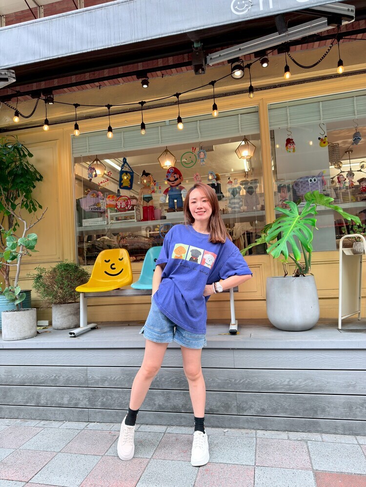 『藍』三隻貴賓狗狗上衣