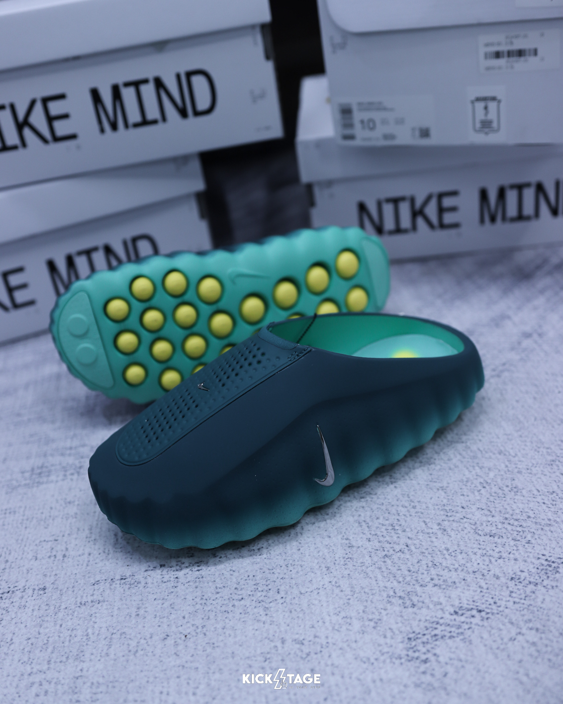 限量商品，不退換〈門市現貨〉男女鞋 NIKE MIND 001 'Geode Teal' 科技 休閒 運動 賽前 穆勒鞋 拖鞋【HQ4307-301】REJUVEN8