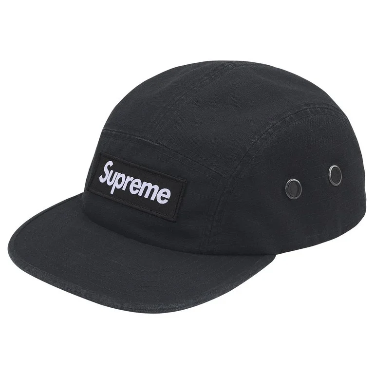 Supreme SS26 Military Camp Cap - Black | SS26H45