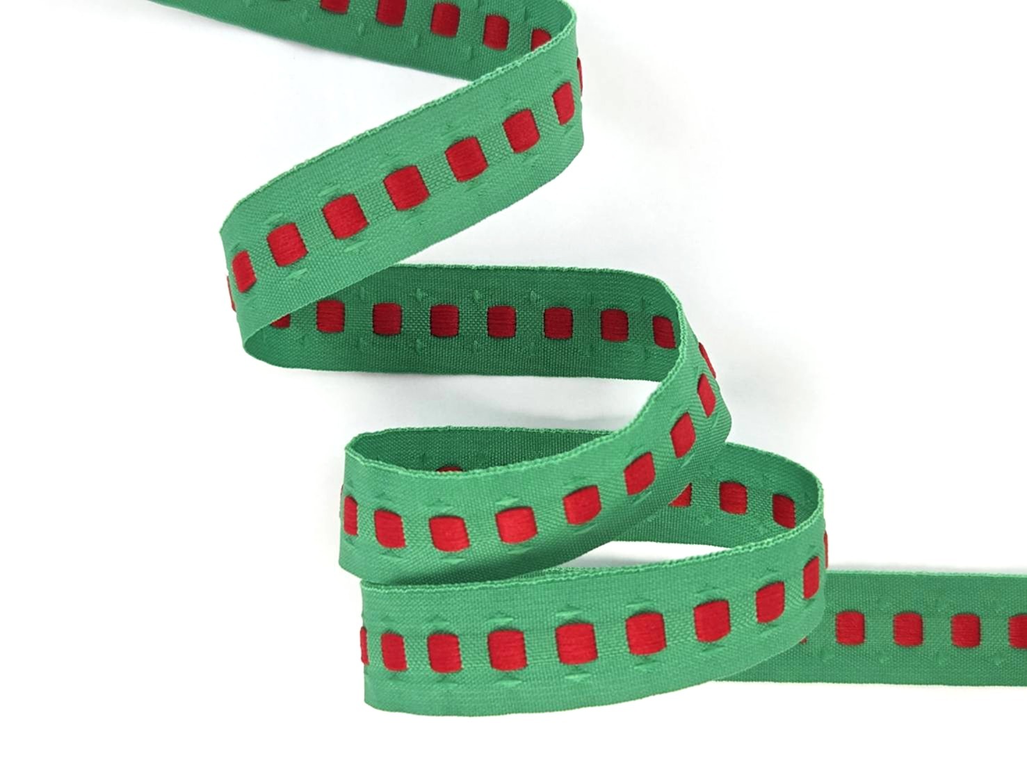 綠紅方磚提花/15mm