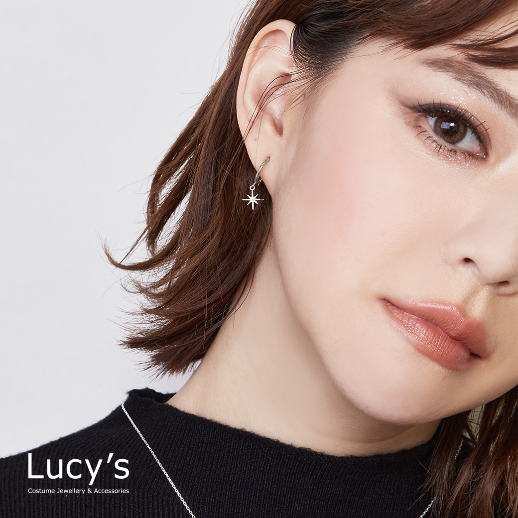 星芒 易扣耳環 (二色) (121787/121788)