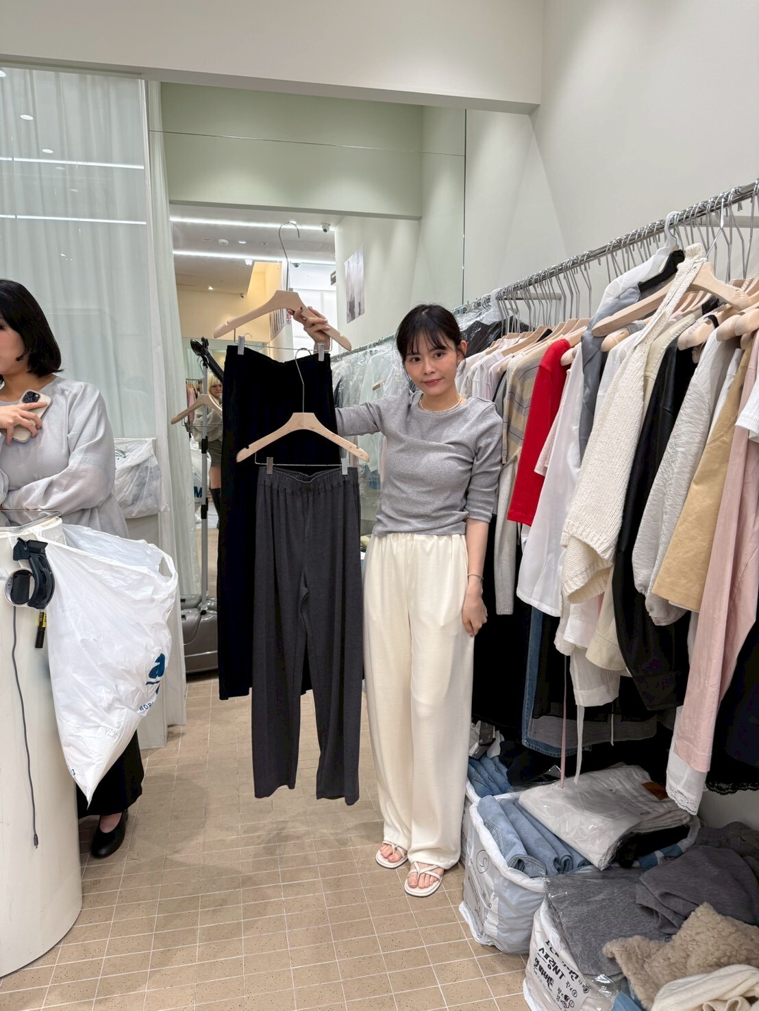 AG6028 全橡筋居家垂感休閑褲