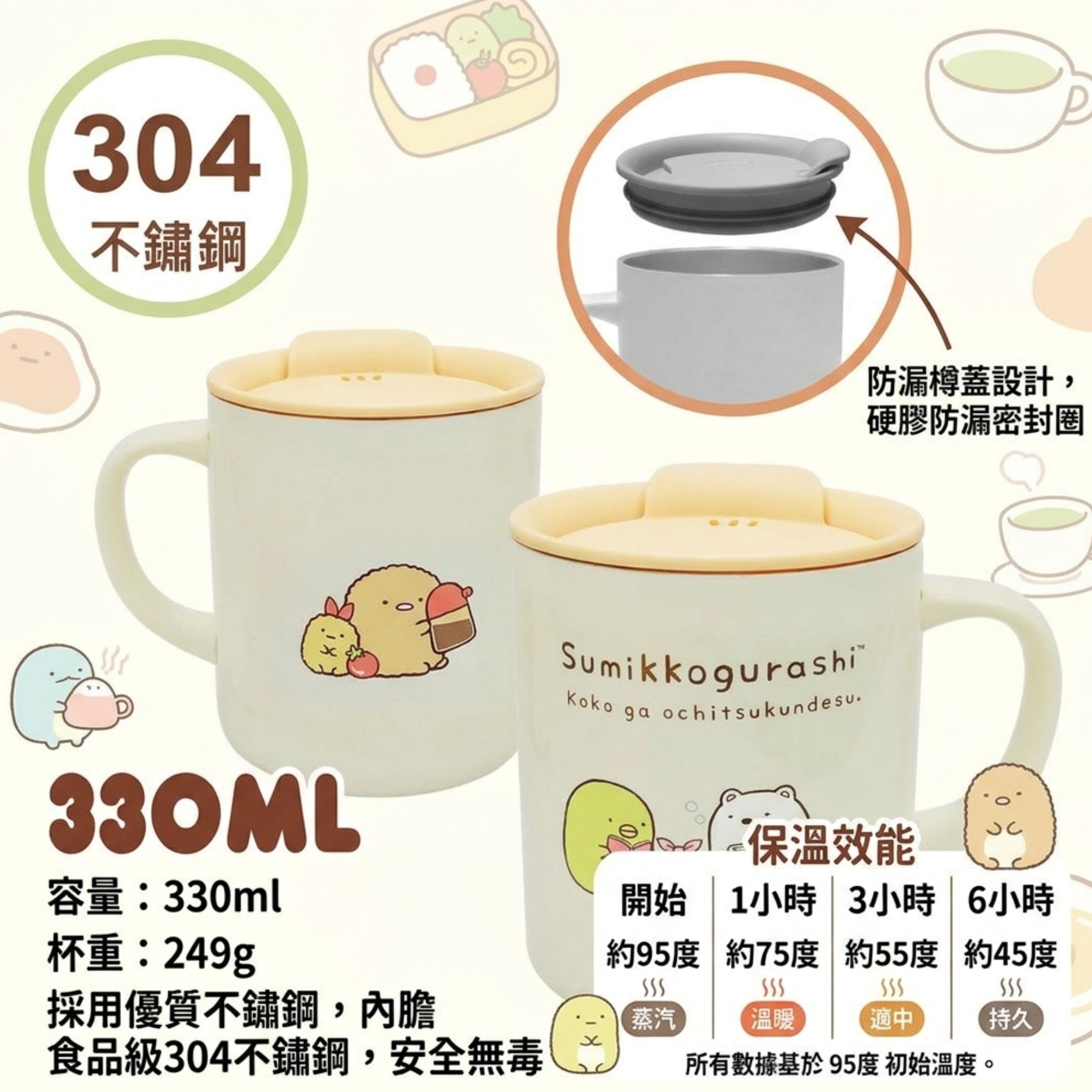 角落生物不鏽鋼真空保溫瓶