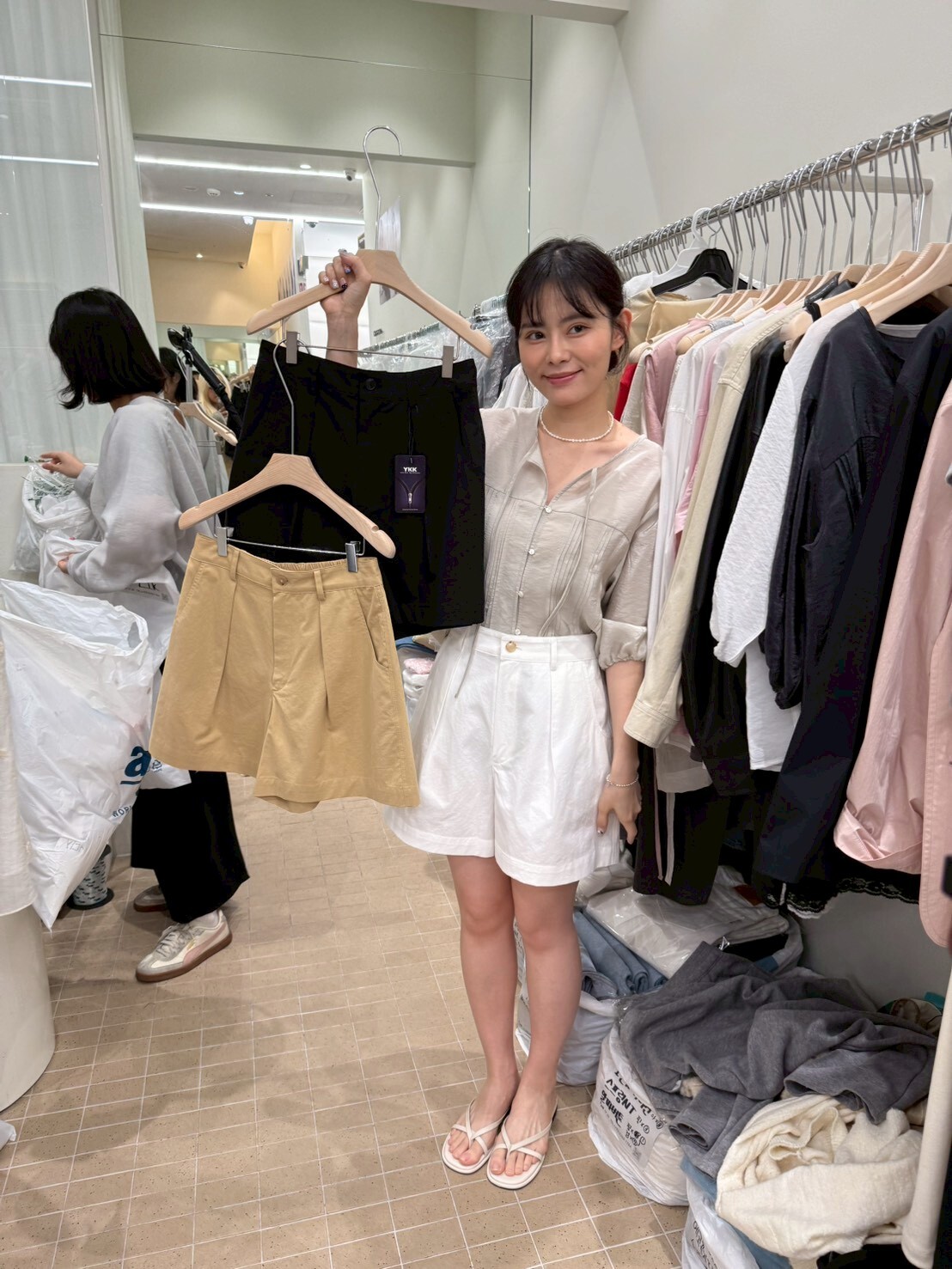 AG6024 後橡筋壓著A字短褲