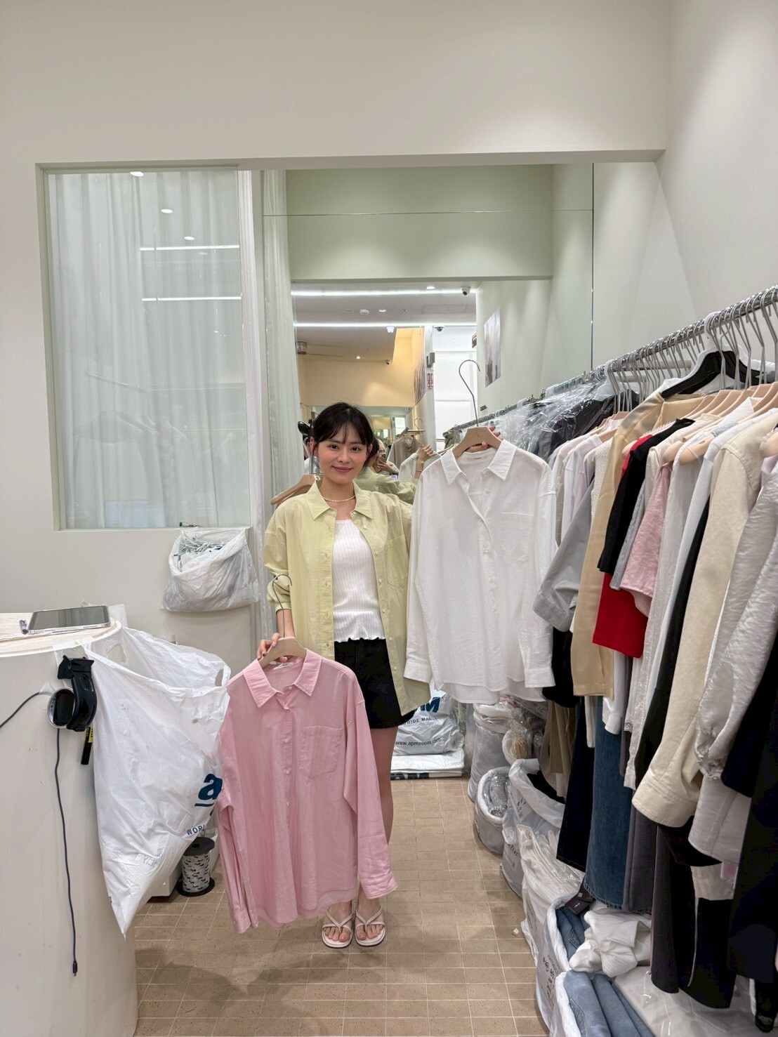 AG6016 皺皺單口袋翻領襯衫