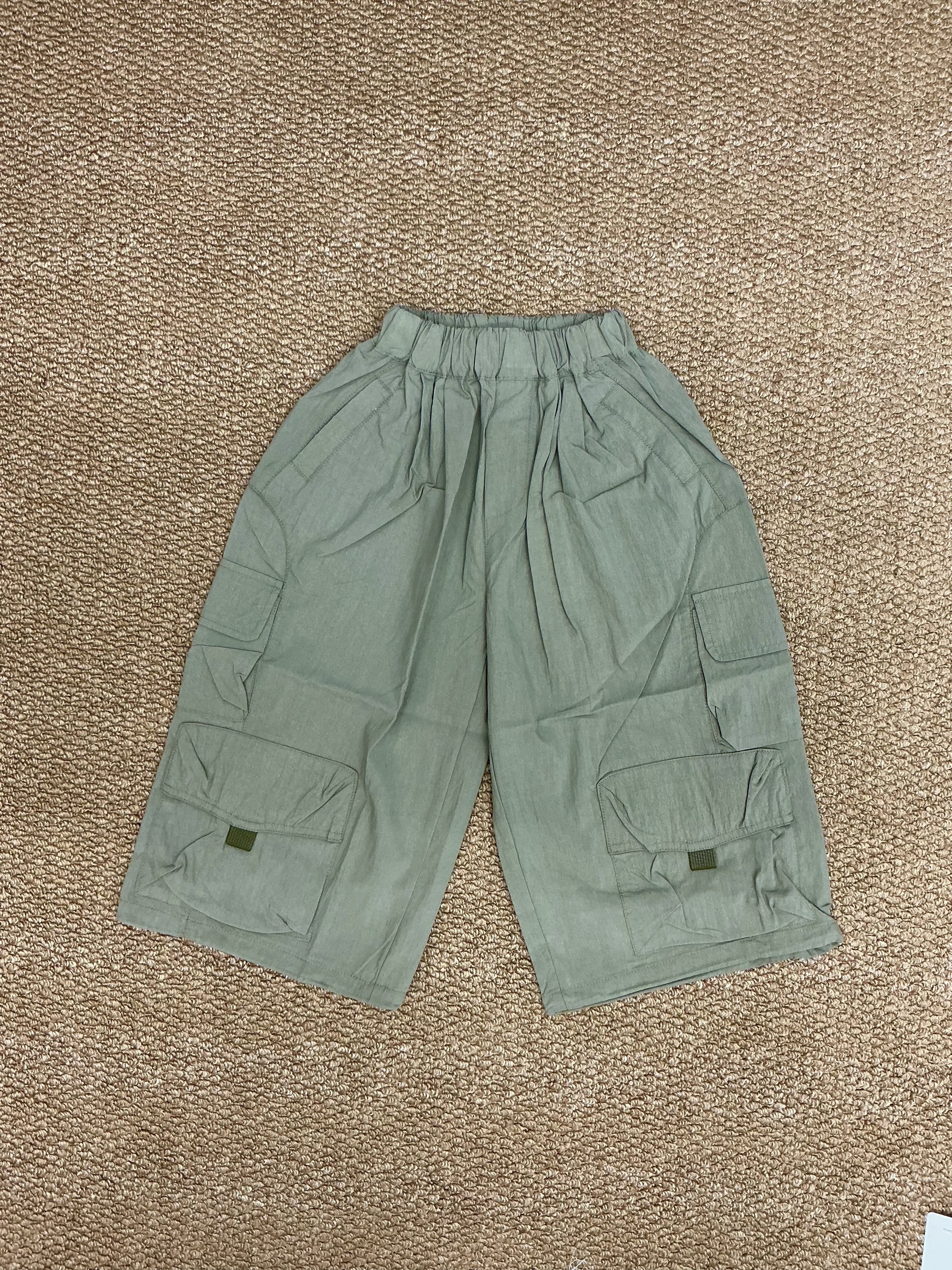 A04729設計師品牌口袋工裝褲