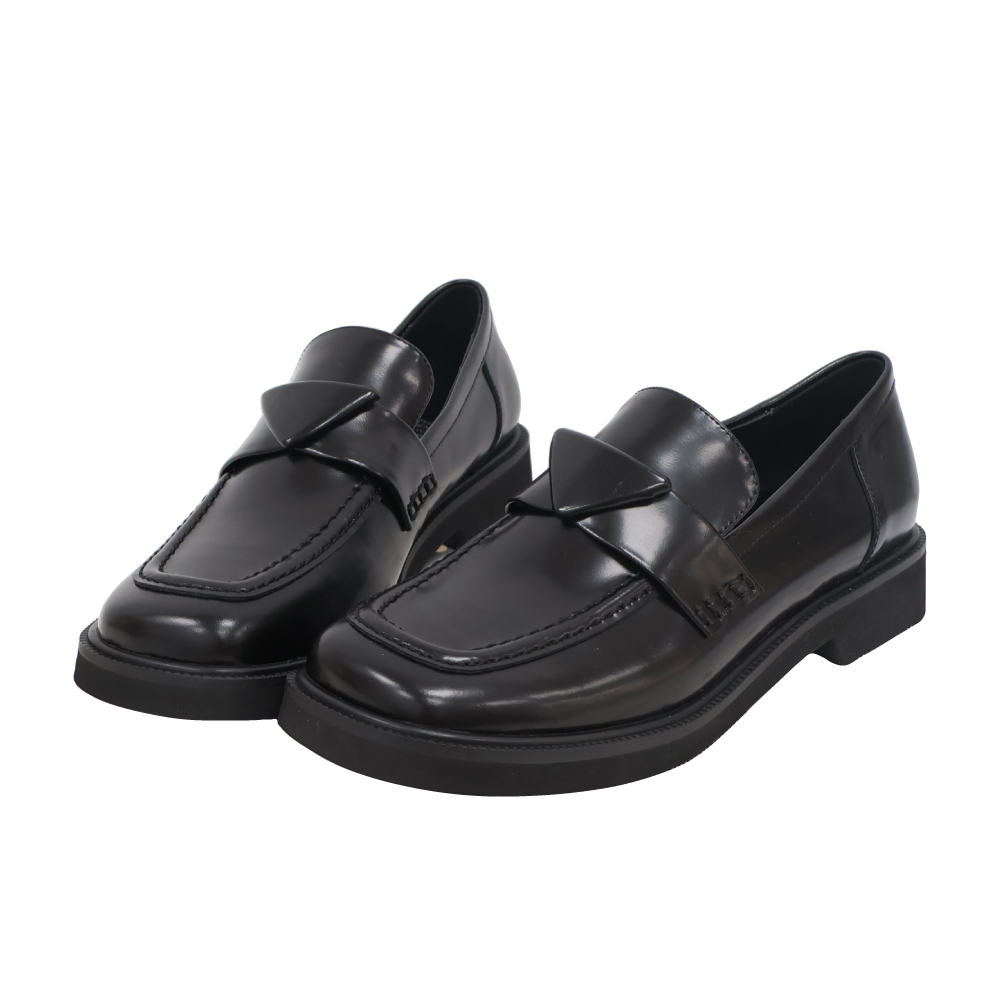 簡約方頭素面樂福鞋- 2色