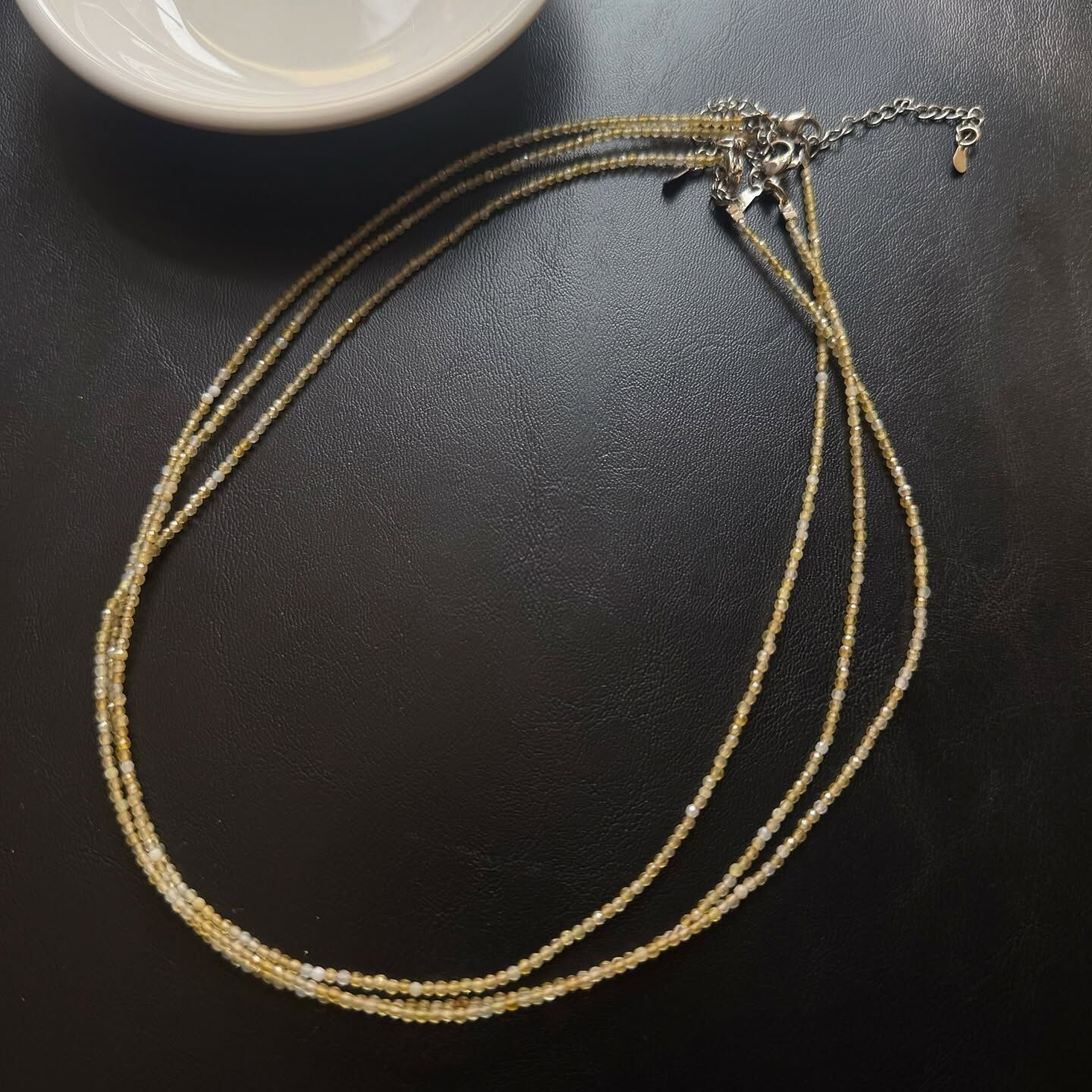 [原石] 黃水晶 鎖骨鍊 水晶項鏈