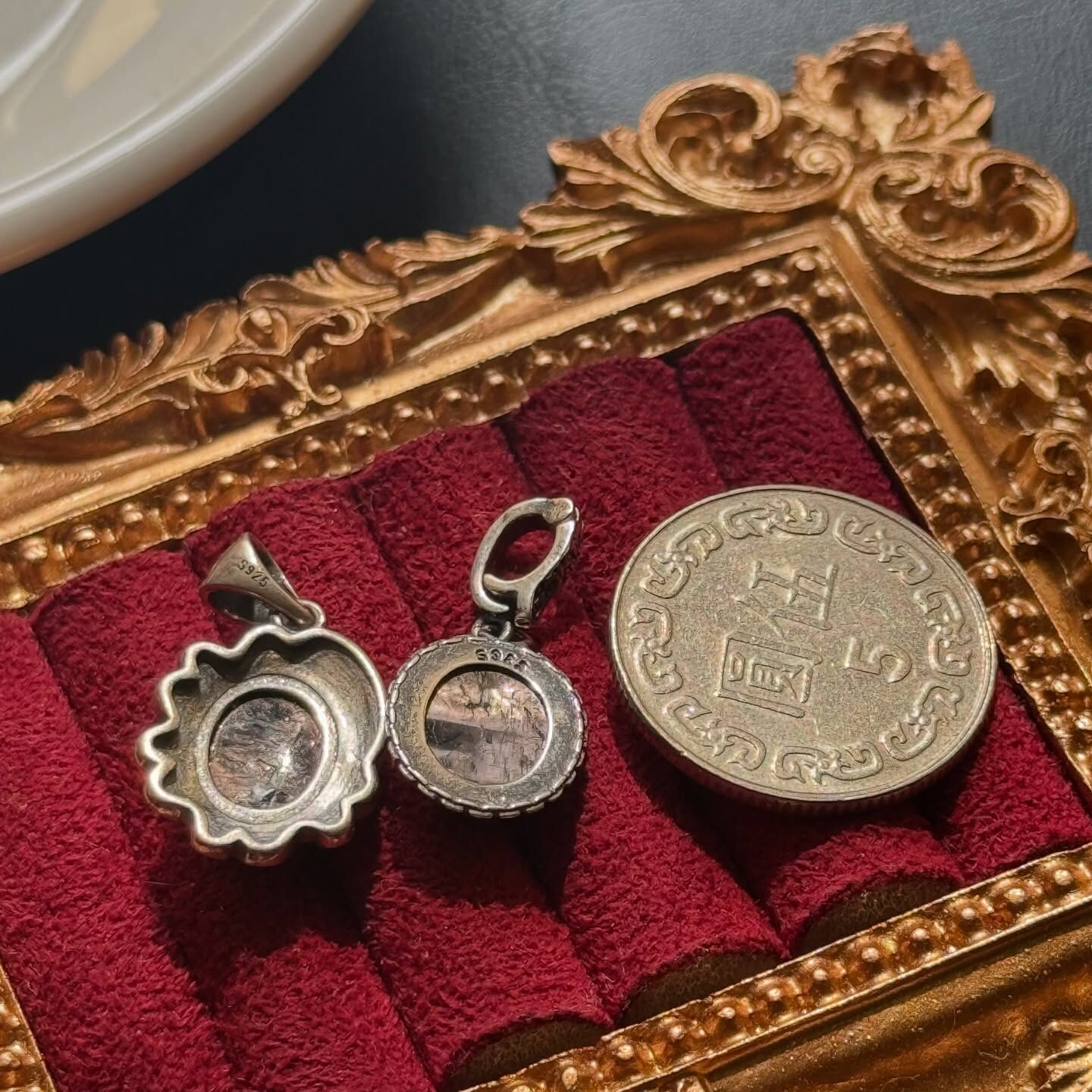 [原石] 金運石 925銀項鍊吊墜