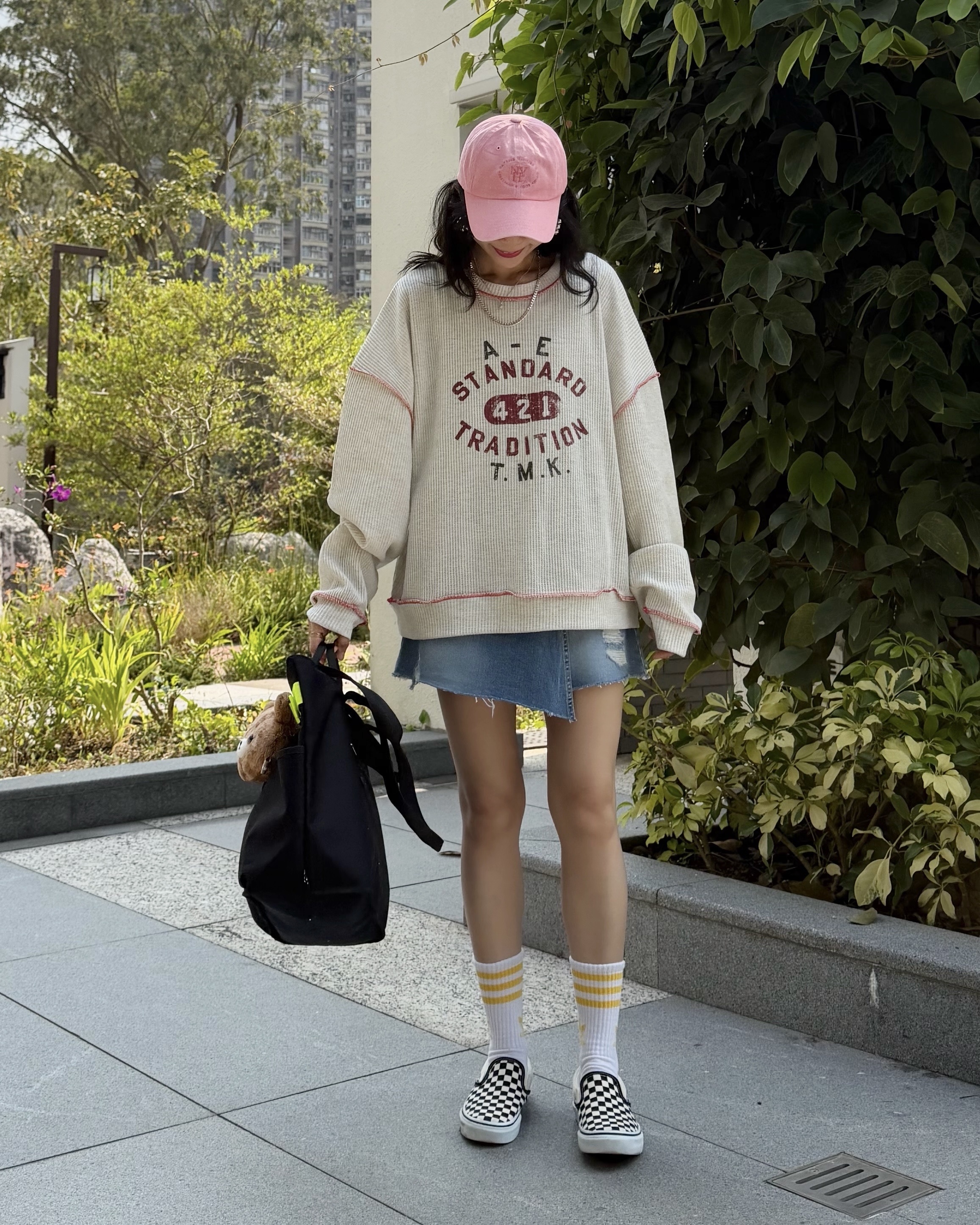 3月新品♥華夫格明線薄Top