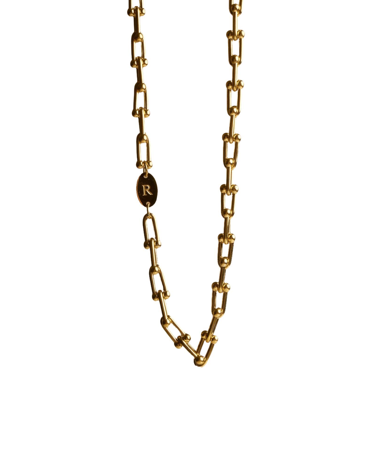 RECOVERY U型環項鍊 (亮金)