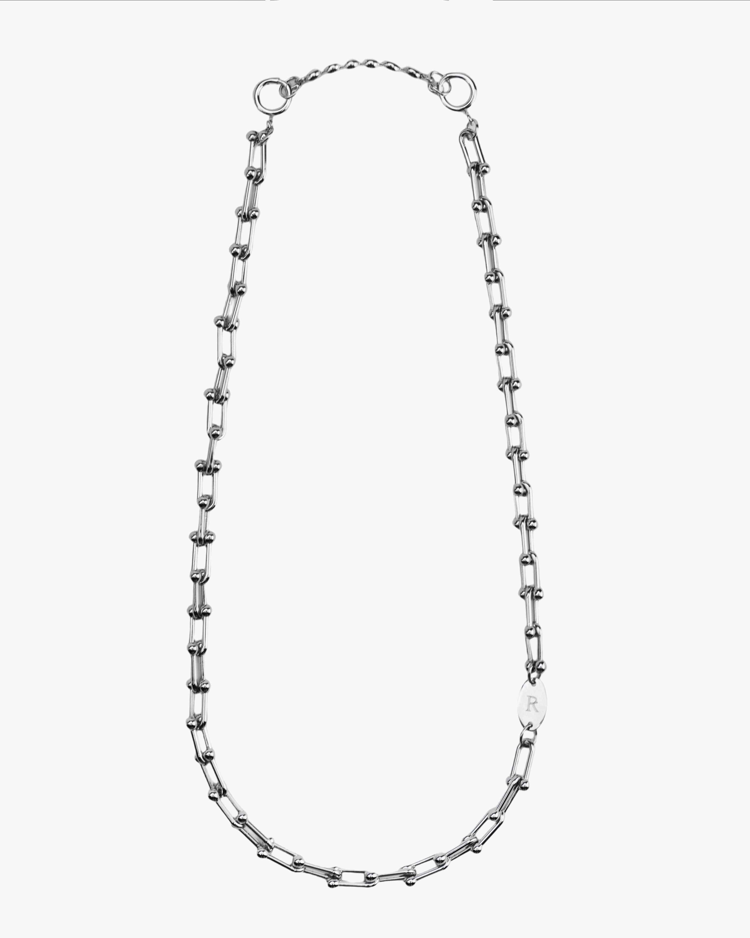 RECOVERY U型環項鍊 (亮銀)