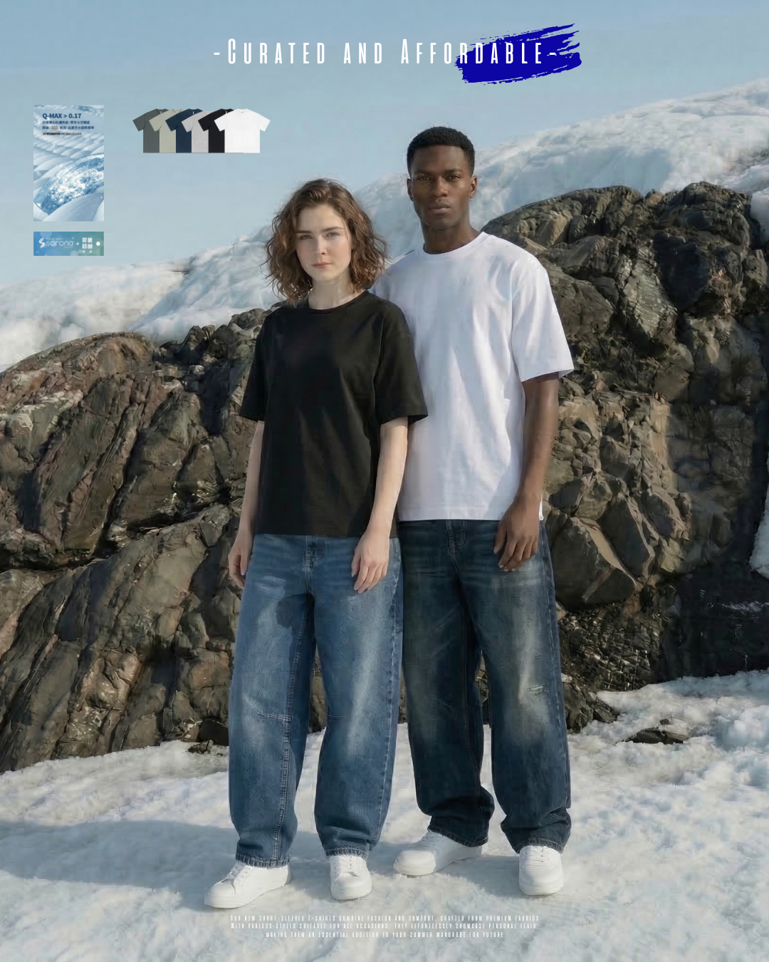 NorthHarbour 『Sorona認證證書真涼感』 重磅落肩素T