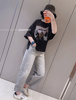 ᴴᴼᵀ ▸▸店長推薦◃◃ 春夏新款/愛心狗狗上衣 MANIFEST正韓🇰🇷