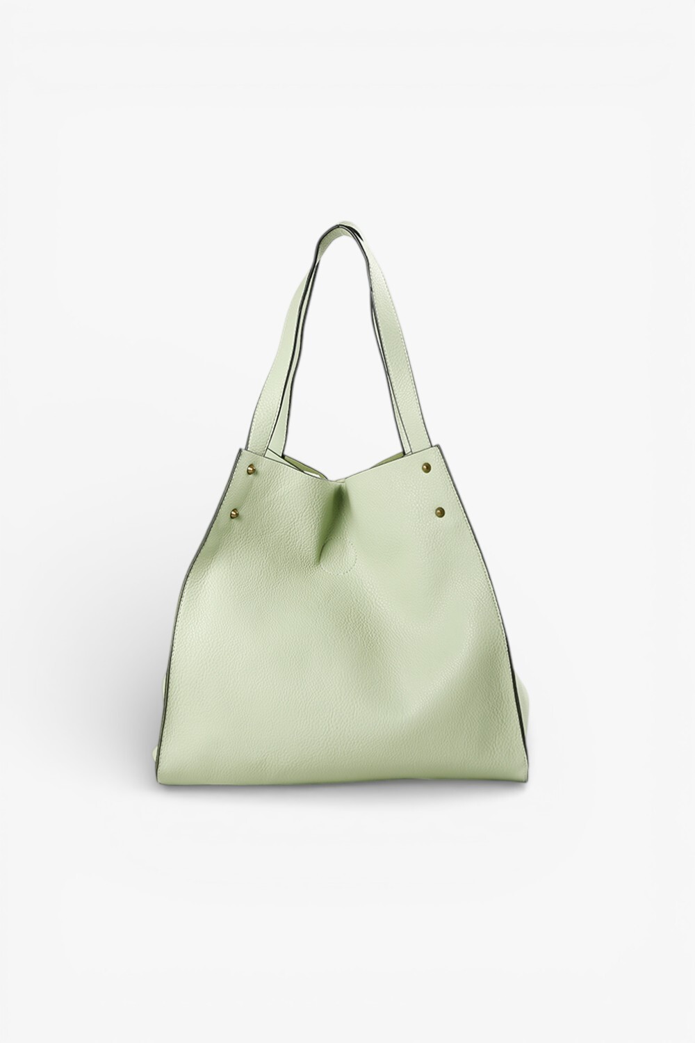 Witch 鉚釘大托特包 粉綠