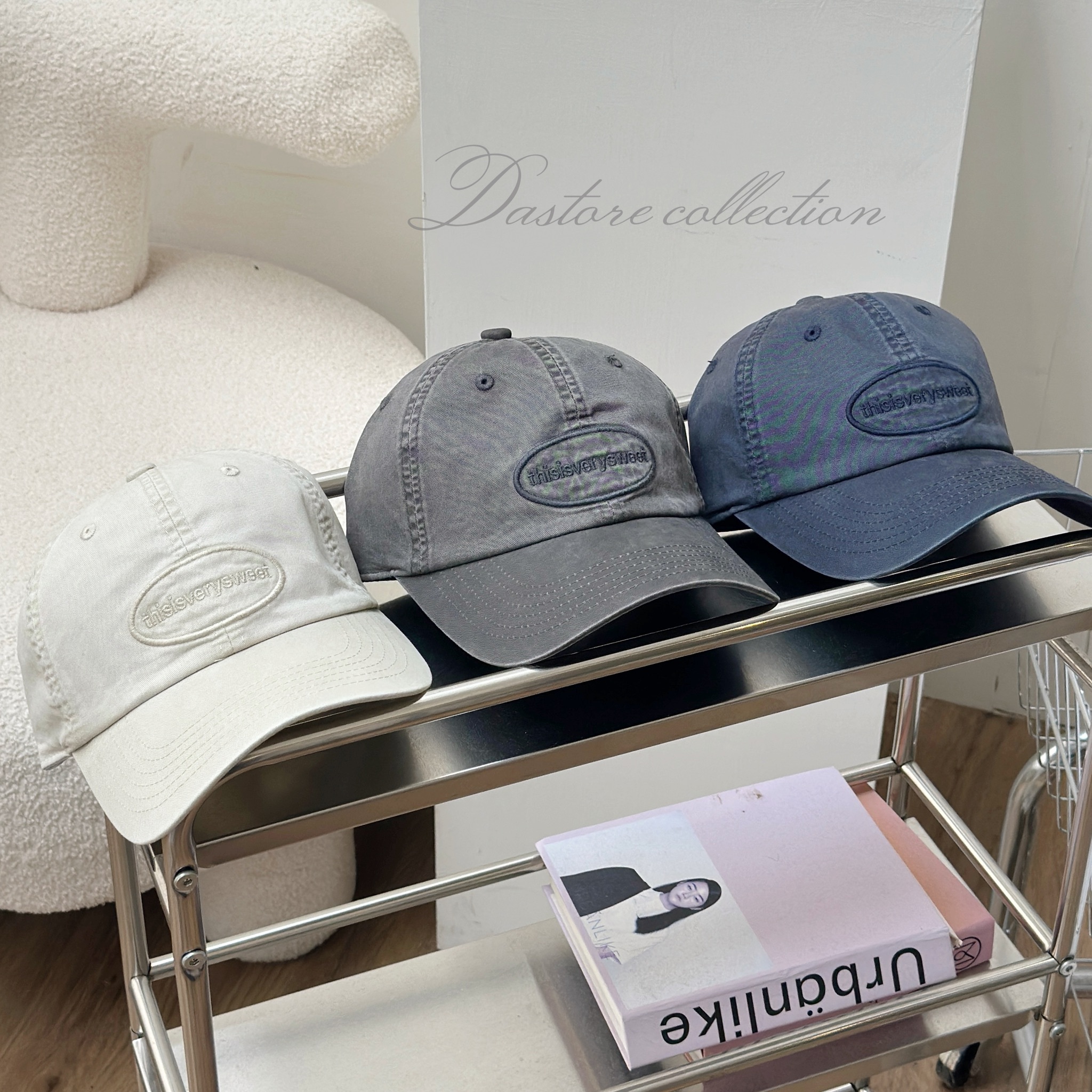 水洗刺繡字母老帽